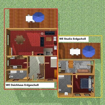 Ferienwohnung-deichhaus-studio * Hohwacht